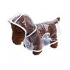 Transparent Dog Raincoat Waterproof Clear Rain Jacket Easy to Wear Pet Cape for Dogs,
