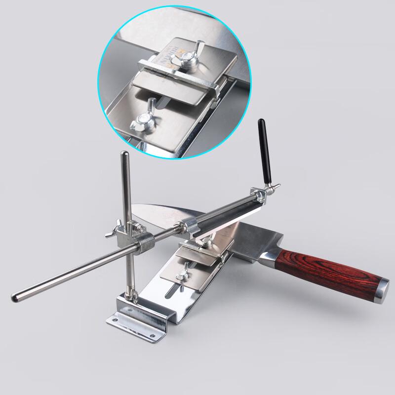ZISIZ Fixed Angle Knife Sharpener with 4 Diamond Stones