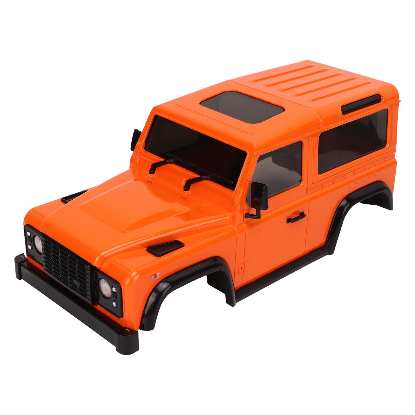 

RC Car Body Shell with Connecting Rod 144mm Wheel Base RC Car Shell Spare Parts for 1 16 1 24 Climbing Car Orange Orange помаранчевий