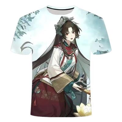 2024 Summer Hot Selling New Men's and Women's T-shirts Anime 3D Digital Printing Explosive Fashion Handsome and Niche