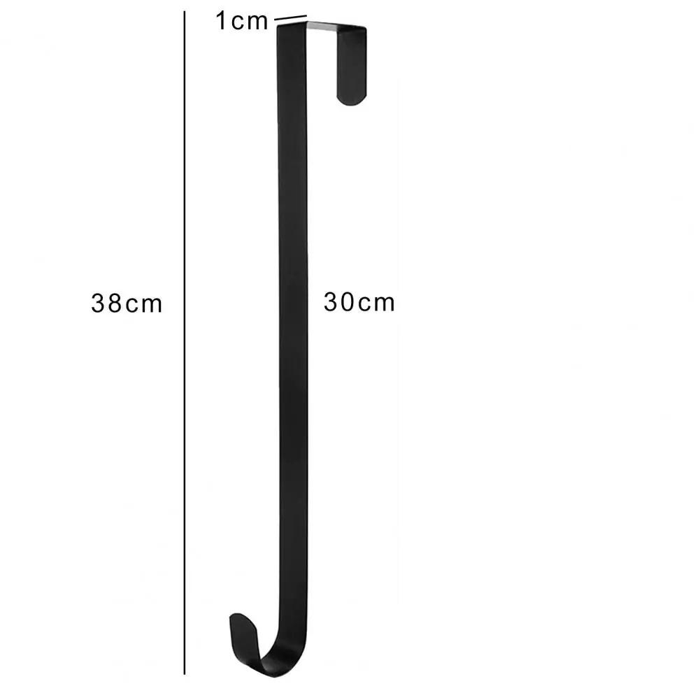 38cm Wreath Hanger For Front Door Black/White Metal Hook Multi-function Wreath Hanging Hook Christmas Easter Ornaments Hooks