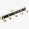 Gold Bathroom Shelf Hook Toilet Paper Holder Toilet Brush Towel Holder Space Aluminum Bathroom Hardware Set Bathroom Accessories