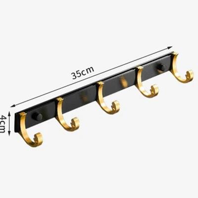 Gold Bathroom Shelf Hook Toilet Paper Holder Toilet Brush Towel Holder Space Aluminum Bathroom Hardware Set Bathroom Accessories