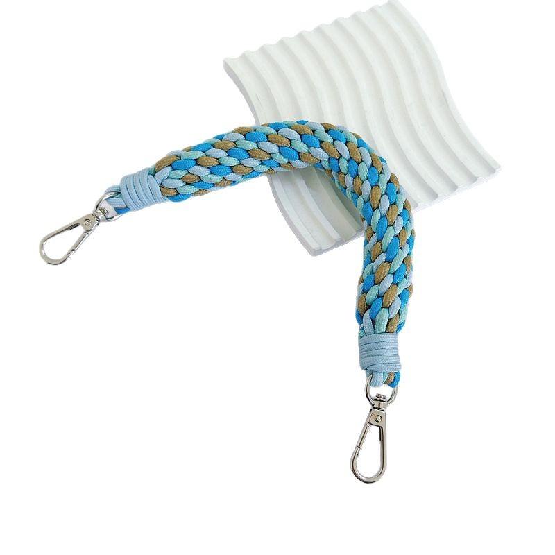 New Hand-woven Lanyard Hand-held Belt Bold Mobile Phone Hand-held Wrist Woven Lanyard Belt Bag Lanyard Pendant Bag Accessories