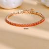 Unisex Full Diamond Zircon Tennis Bracelet: Elegant, Versatile, and Elastic Single Row Chain