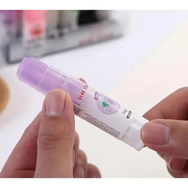 4 Pcs Cute Colorful Style Glue Stick High Viscosity Glutstick Solid Glue Paper Sticker Stationery Office Supplies.