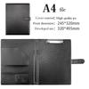 Yiyanyiyu A4 Conference Organiser Mixed Color PU Leather Document File Ring Binder Folder Model Jy202312