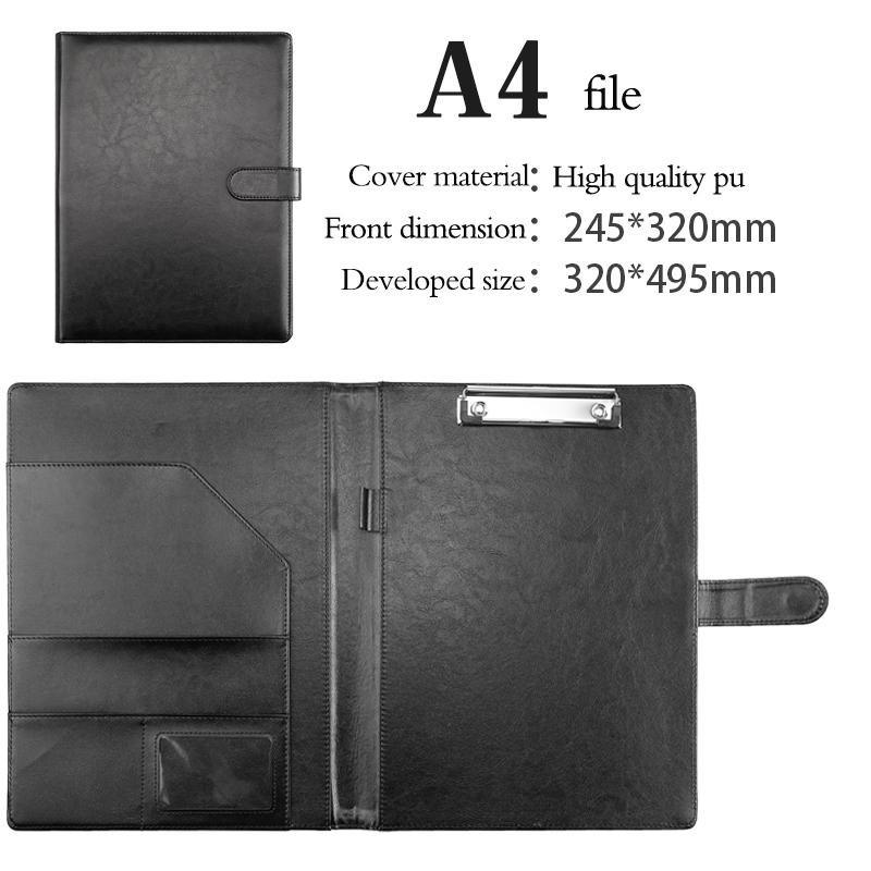 Yiyanyiyu A4 Conference Organiser Mixed Color PU Leather Document File Ring Binder Folder Model Jy202312