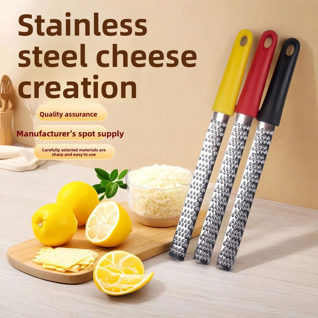 Stainless Steel Multi-Function Cheese Grater and Lemon Zester Modern Kitchen Baking Tool