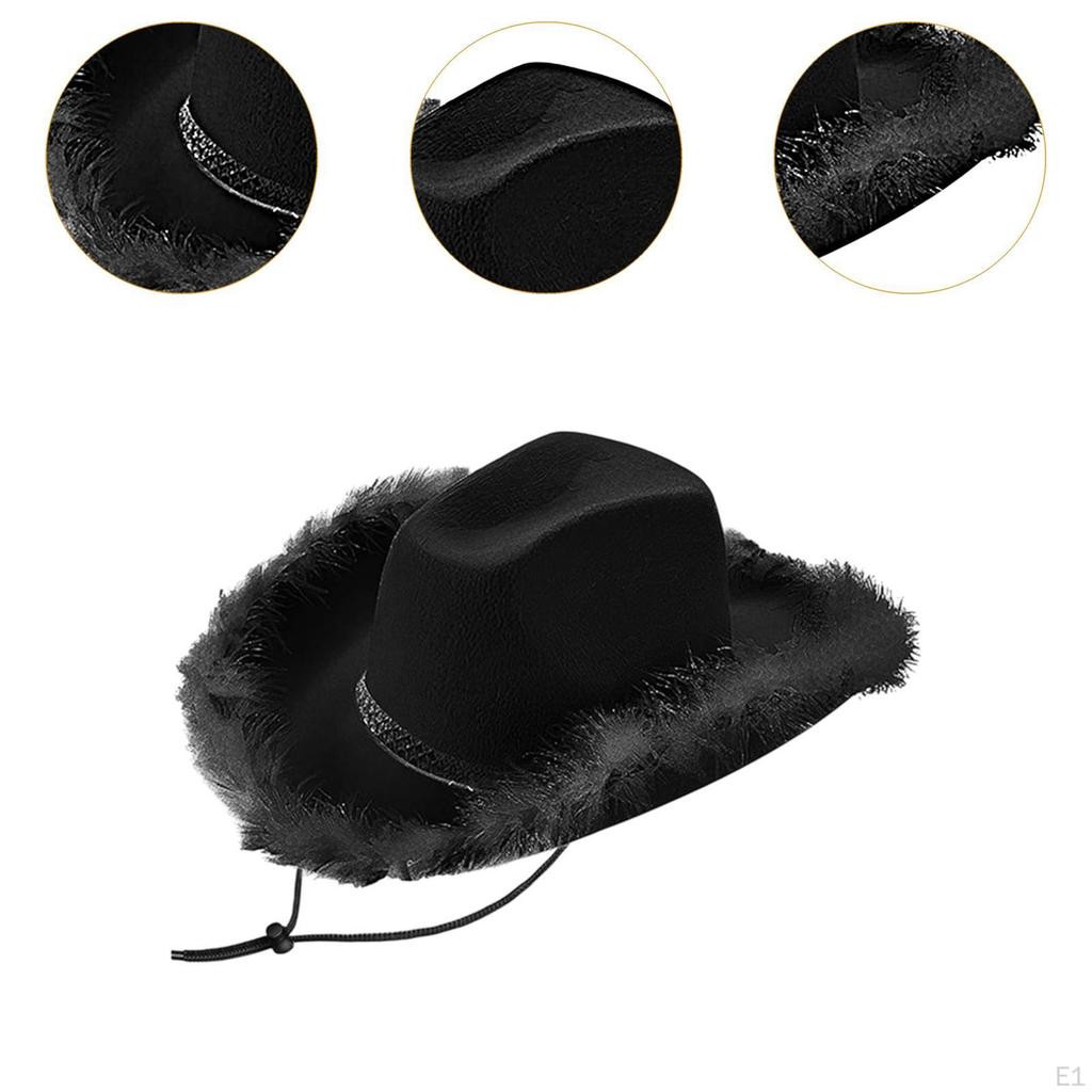 Kowbojski Kapelusz Kreatywny Retro Pióro Kowbojka na Materiały Imprezowe Cosplay Świąteczny