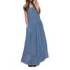 2024 Summer Cotton & Linen Sleeveless Loose Fit Round Neck Swing Dress