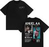 Rapper Anuel AA Rhlm 2 Album Tour Tshirts 2026 Spring Summer Fashion Hip Hop Luxury Casual Vintage Short Sleeve Top Unisex