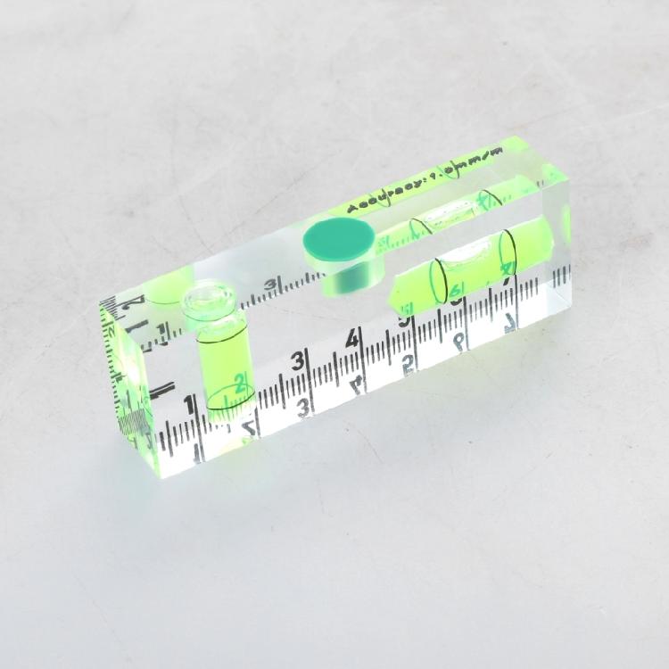 Magnetic Base Pocket Acrylic Check Bubble Level Tool Mini Level Tool Construction Tool with 90°/180° Level Bubbles