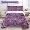 Muslim Pattern Bedding Uilt Set Uilt Cover Pillowcase Home Decoration Birthday Gift (1 * Duvet Cover + 2 * Pillowcase  Without Core)124