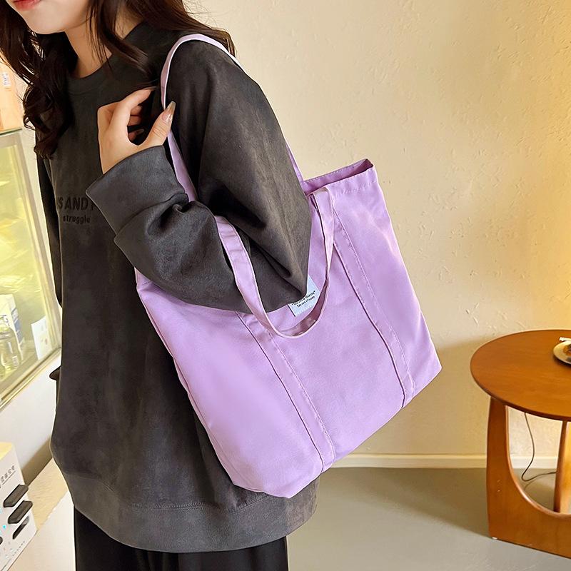 Tote bag, file bag, storage bag, large capacity, new shoulder bag, urban simple bag.