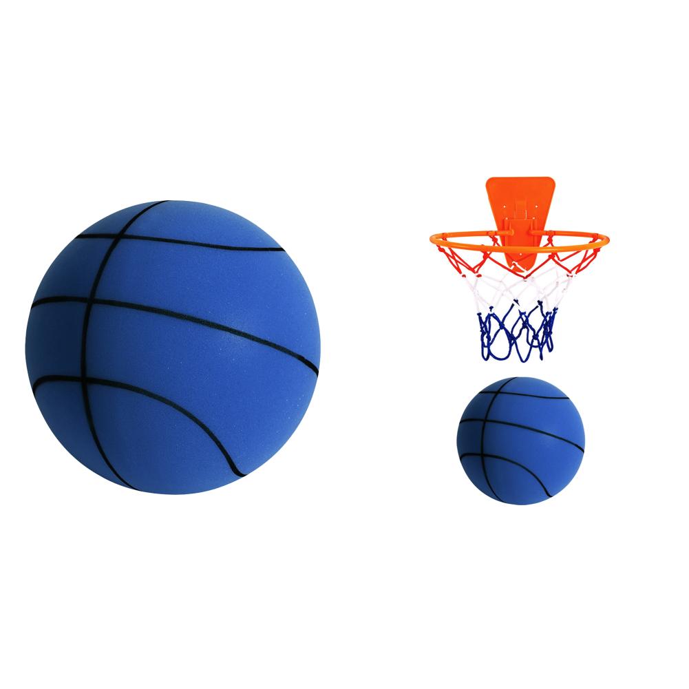 

21 см бесшумный баскетбольный мяч размер 5 бесшумный баскетбольный мяч для занятий в помещении (Темно-синий)