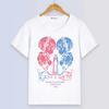 Anime Rem Ram Emilia Sommer Kurzarm Cartoon Druck Weiß Atmungsaktiv Oberteil Damen und Herren T-Shirt