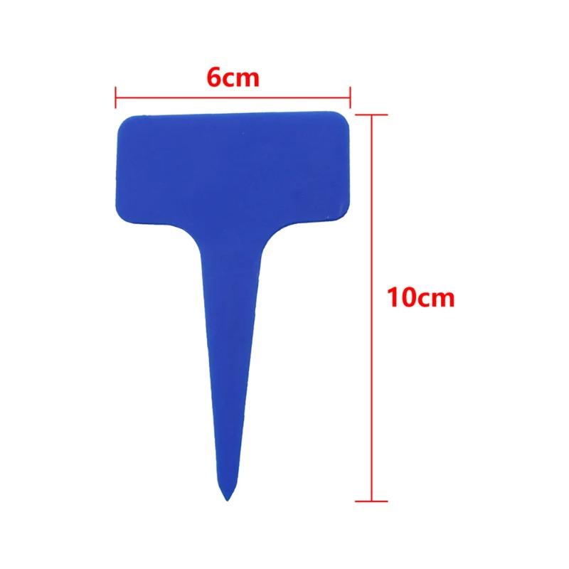 Waterproof T-shaped Plastic Plant Labels Garden Tags Nursery Plant Markers Name Tags for Flower Pots Bonsai Gardening Accessories