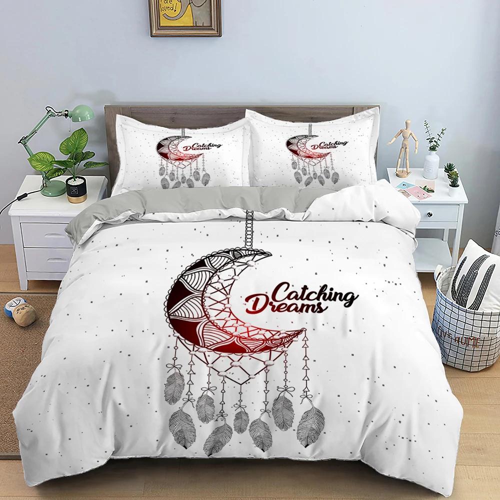 3D Feather King Queen Duvet Cover Blue Bohemian Bird Feather Full Twin Bedding Set Peacock Feather 2/3pcs Polyester Quilt Cover