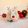 Wooden Elk Wooden Deer Ornaments Wool Felt Elk Hanging Pendant Christmas Tree Ornaments  Christmas