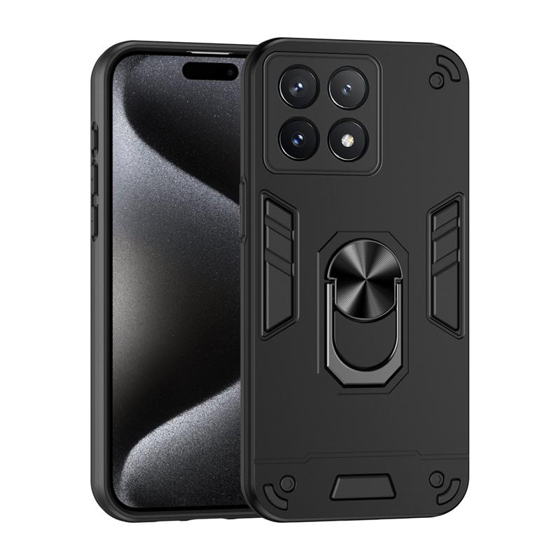For Xiaomi Poco X6 Pro 5G Case Magnetic Holder Ring Armor Case For Poko Little X6 X 6 6X Pro X6Pro Lens Protect Shockproof Cover