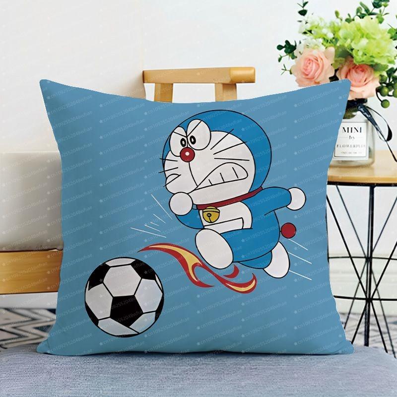 1Pc Doraemon Cartoon Sofa Living Room Pillow Machine Cat Doraemon Double Sided Printed Cushion Pillow Cover Children'S Gift