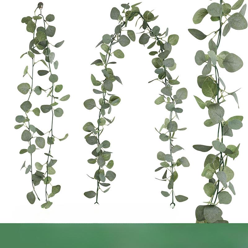 Artificial Red Fruit Rattan False Flower Wall Hanging Simulation Green Plant Christmas Home Decoration Shooting Props