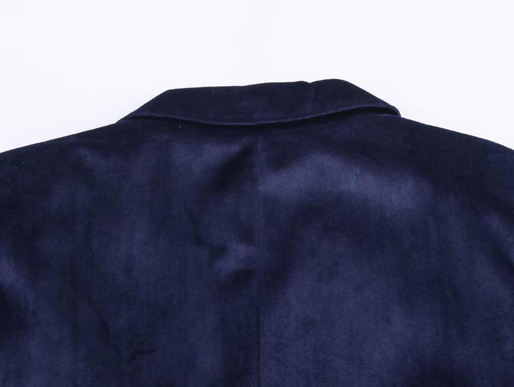 Velvet Suit Jacket & Bell Bottom Pants - Autumn European/American Style