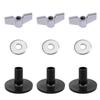 18Pcs Cymbal Sleeve Base Felt Pad Set Washers Wing Nuts Kit For Drum Accessories