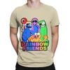 Rainbow Gaming Friends Hug it Out Graphic 100 Cotton TShirt Rainbow Gaming Friends Tops Tees For Unisex