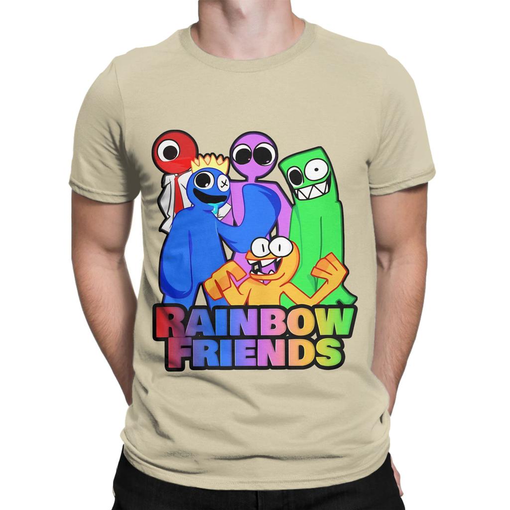 Rainbow Gaming Friends Hug it Out Graphic 100 Cotton TShirt Rainbow Gaming Friends Tops Tees For Unisex