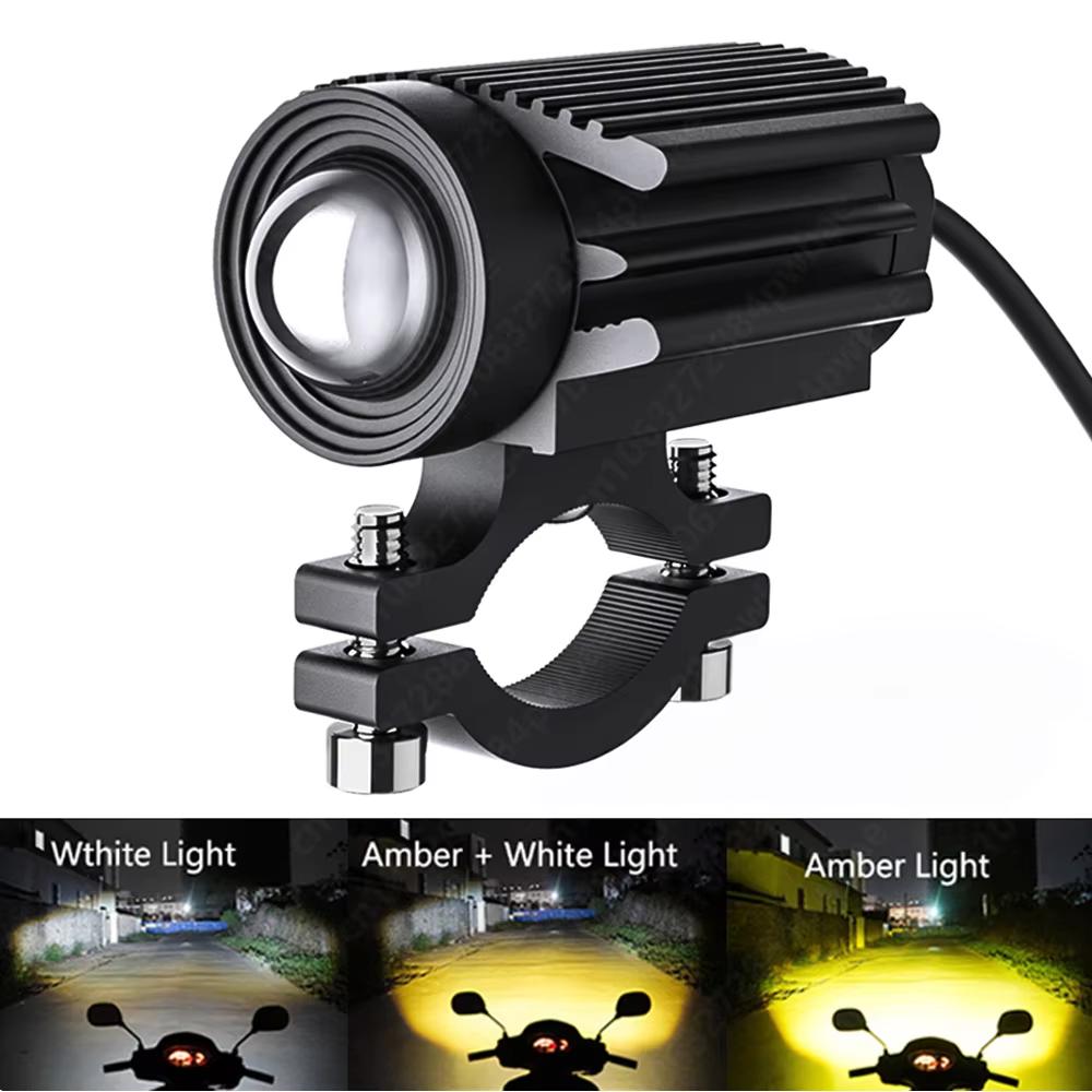 1/2 Pcs Motorcycle LED Light Motorcycle Accessories Fog Spotlights Auxiliary Headlights For Motorcycle Electric Projector Lenses 1 piece