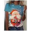 Animal Women's Crew Neck Short Sleeve Fashion 3D Casual Color Printing Casual Short Sleeve Crew Neck T-Shirt