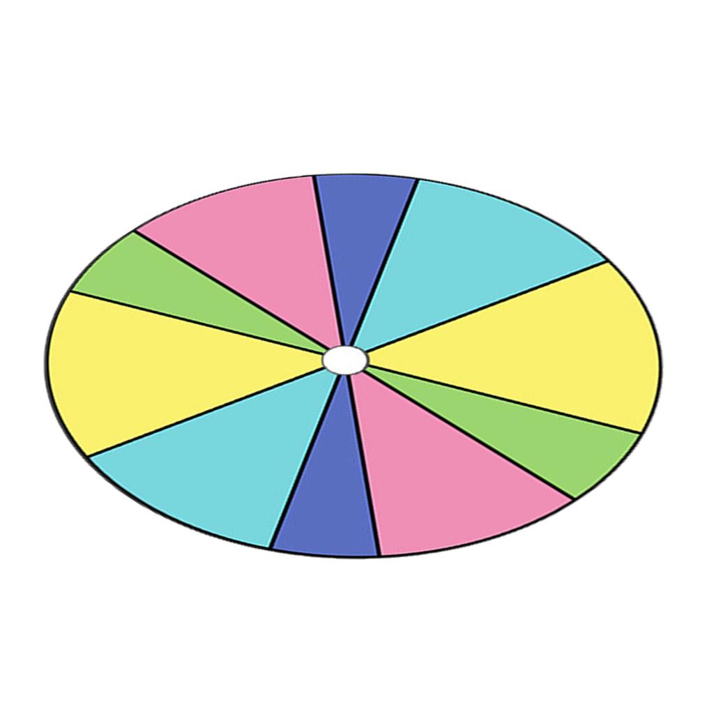 Ruota della Fortuna Cancellabile Riutilizzabile Piatto Girevole per Feste Girevole Estrazioni Fortunate Ruota della Roulette Tavolo Piatto Girevole Premi Facile da Usare
