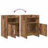 Nightstands 2 pcs Reclaimed Wood Look 40 x 36 x 60 cm Particleboard