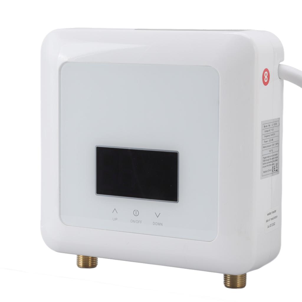 Electric Water Heater Constant Temperature Frequency Conversion with Widescreen Quick Shower Heater for Home 220V 7500W