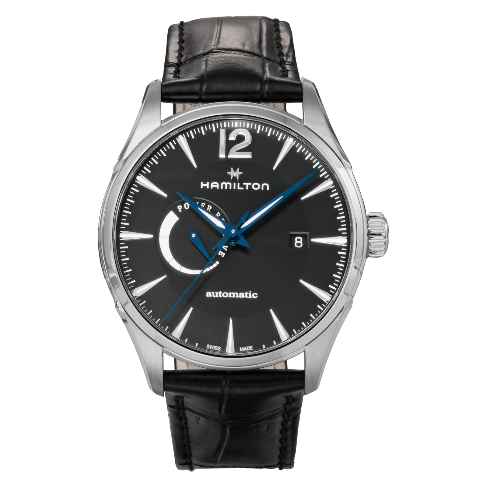 

Hamilton Jazzmaster Men s Watch, H89545731, Automatic, 50M Water Resistant, Sapphire Crystal, Black Dial, Stainless Steel [Used]