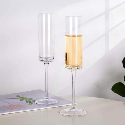 Acrylic Champagne Cups Disposable Clear Glasses for Party Acrylic Toasting Glasses Mimosa Glasses Wedding Party 6 Pieces X3UC
