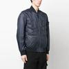 STONE ISLAND Ss23 Solid Color Logo Patch Zip Long Sleeve Jacket Men Jackets Midnight-Blue 781542125-V0020