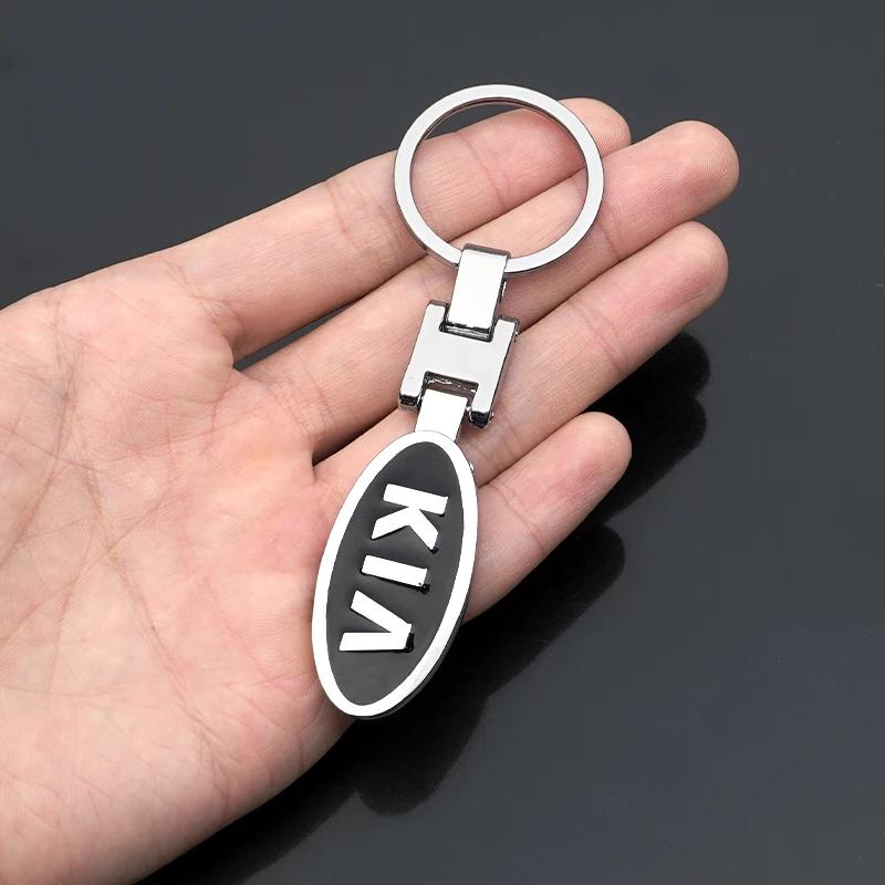 Breloczek do kluczy samochodowych KIA Odznaka Auto Metalowy Breloczek Do Kia Sportage Carnival Seltos Sorento Rio Borrego Ceed Forte K3 K4 K5 K7 K9 EV3 EV6 gbnkr30