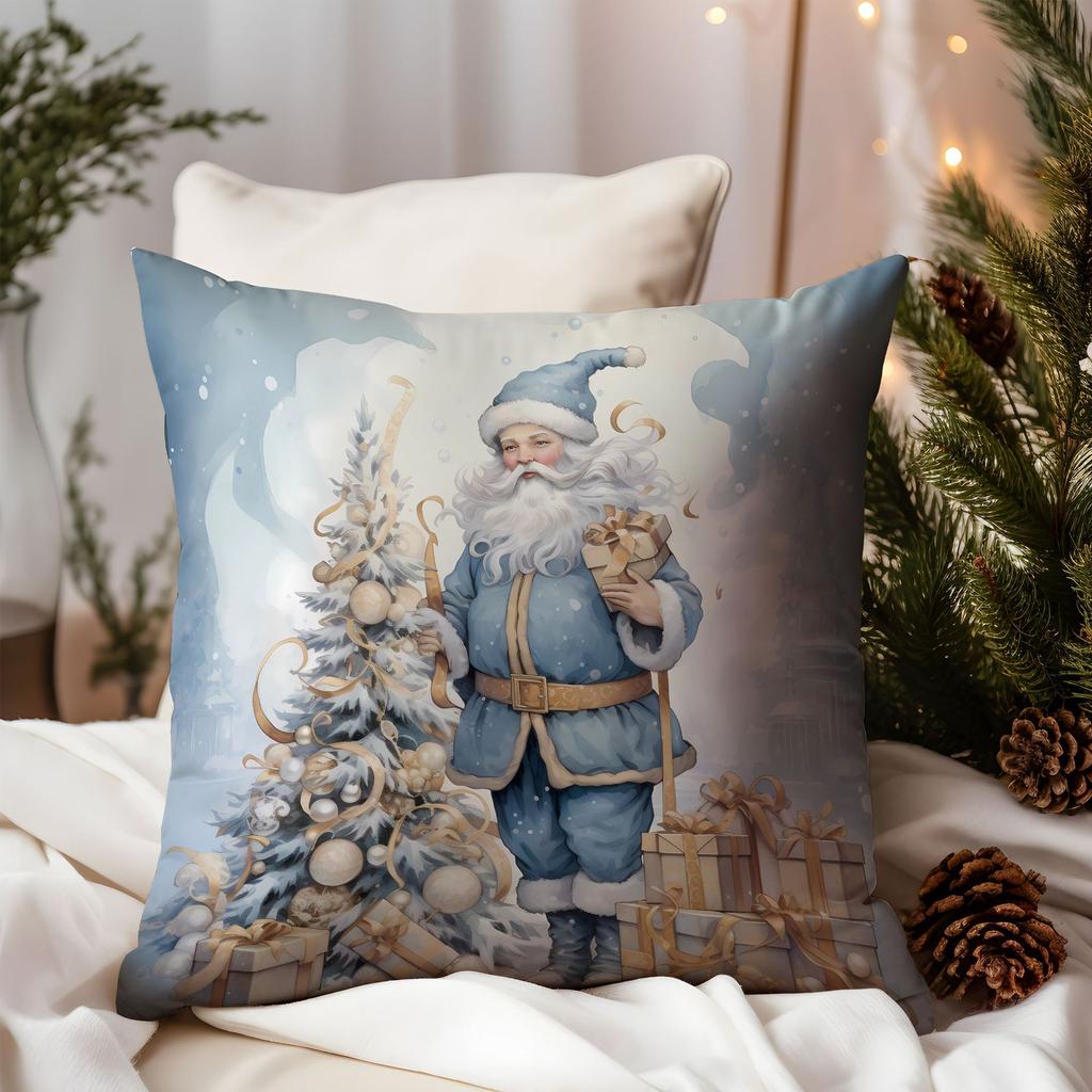 New Christmas Pillow Cover Premium Luxury Santa Home Sofa Cushion Cover Premium Durable Quality Useful Practical
