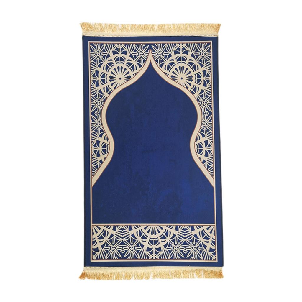 Muslim Prayer Rug Islamic Prayer Rug Gift Traditional Eid Mat Islamic Carpet for Hallway Living Room Prayer Room Bedside