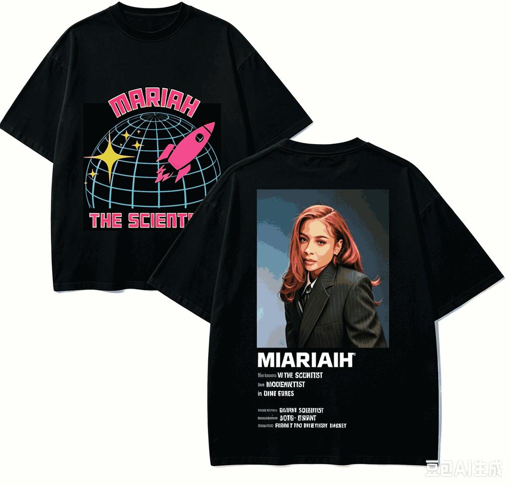 Mariah The Scientist Für Fan Geschenk T-Shirt Unisex Unisex Harajuku Oversized Unisex Kurzarm Streetwear Hohe Qualität Paare Weich