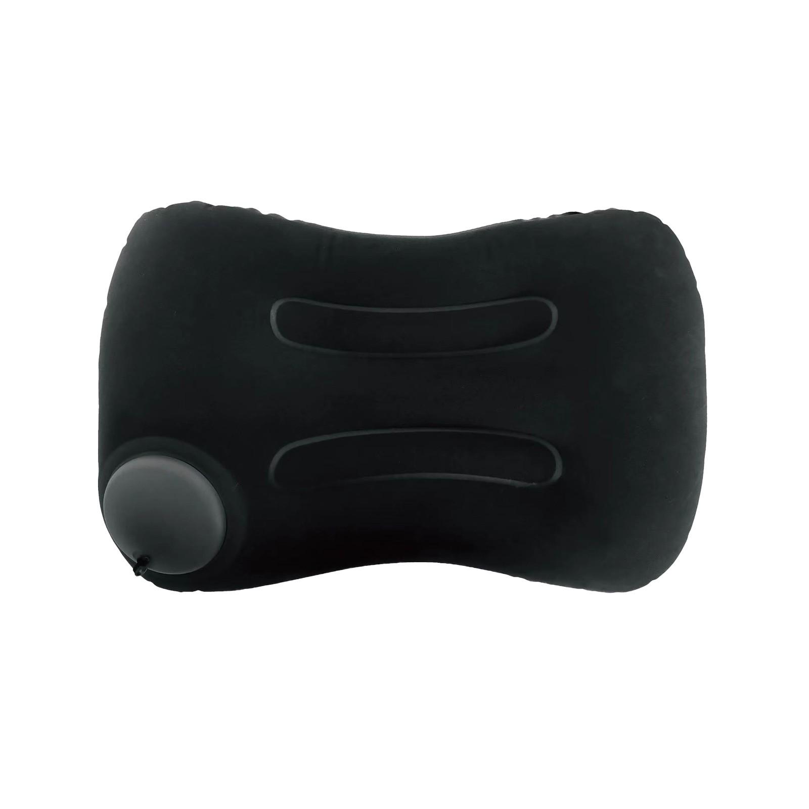 

Надувная подушка Портативная подушка для поддержки шеи Дорожная подушка Сжато-надувная подушка для самолета One Size чёрный