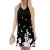 Women's V-neck Summer Casual Beach Vacation Women's Sleeveless Floral Print Sundress