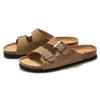 Zapatillas de corcho para hombre de primavera y verano, sandalias y zapatillas para mujer, zapatos de playa para estudiantes, zapatos sueltos de marea