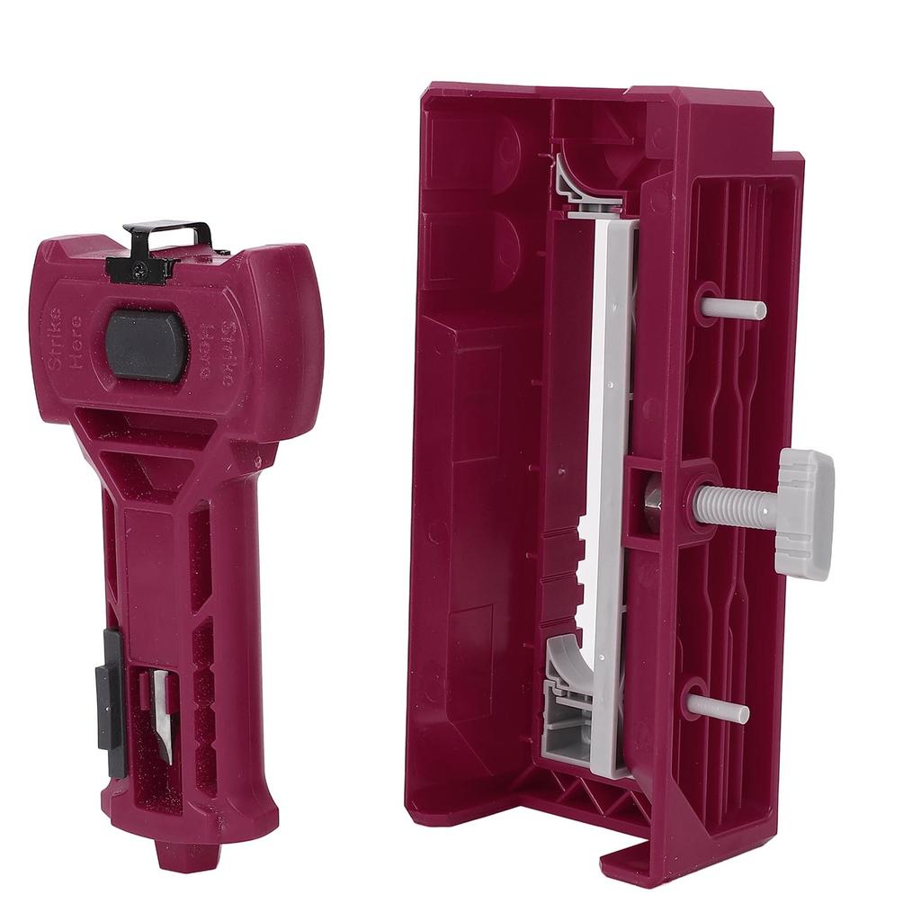 Door Hinge and Latch Installation Kit Plastic Red Accurate Door Hinge Mortiser Template for 1 38in