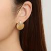 Geometric Fan-Shaped Pearl Earrings: European & American Fashion Trend