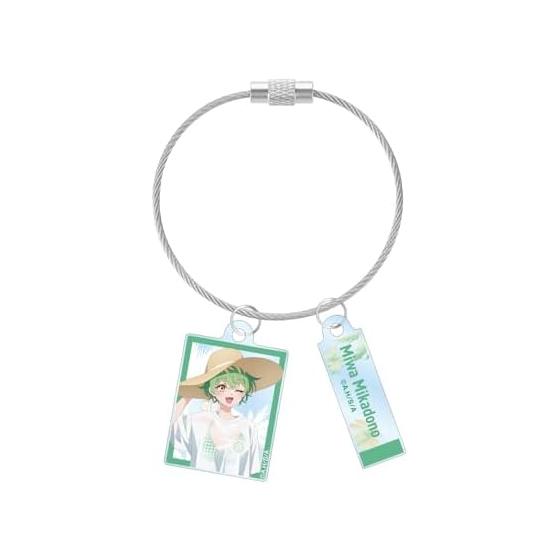 TV Anime "The Three Sisters of the Emperor Are Surprisingly Easy." Newly Illustrated Miwa Mikado Beach Date ver. Double Wire Acrylic Keychain ver.A