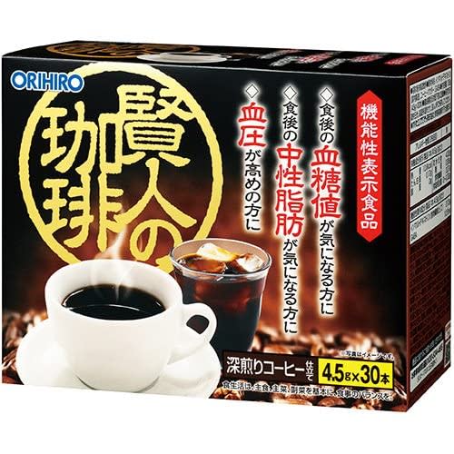 Orihiro Functional Food, Wiseman's Coffee, 135g (4.5g X 30 Sticks) X 3 Packs